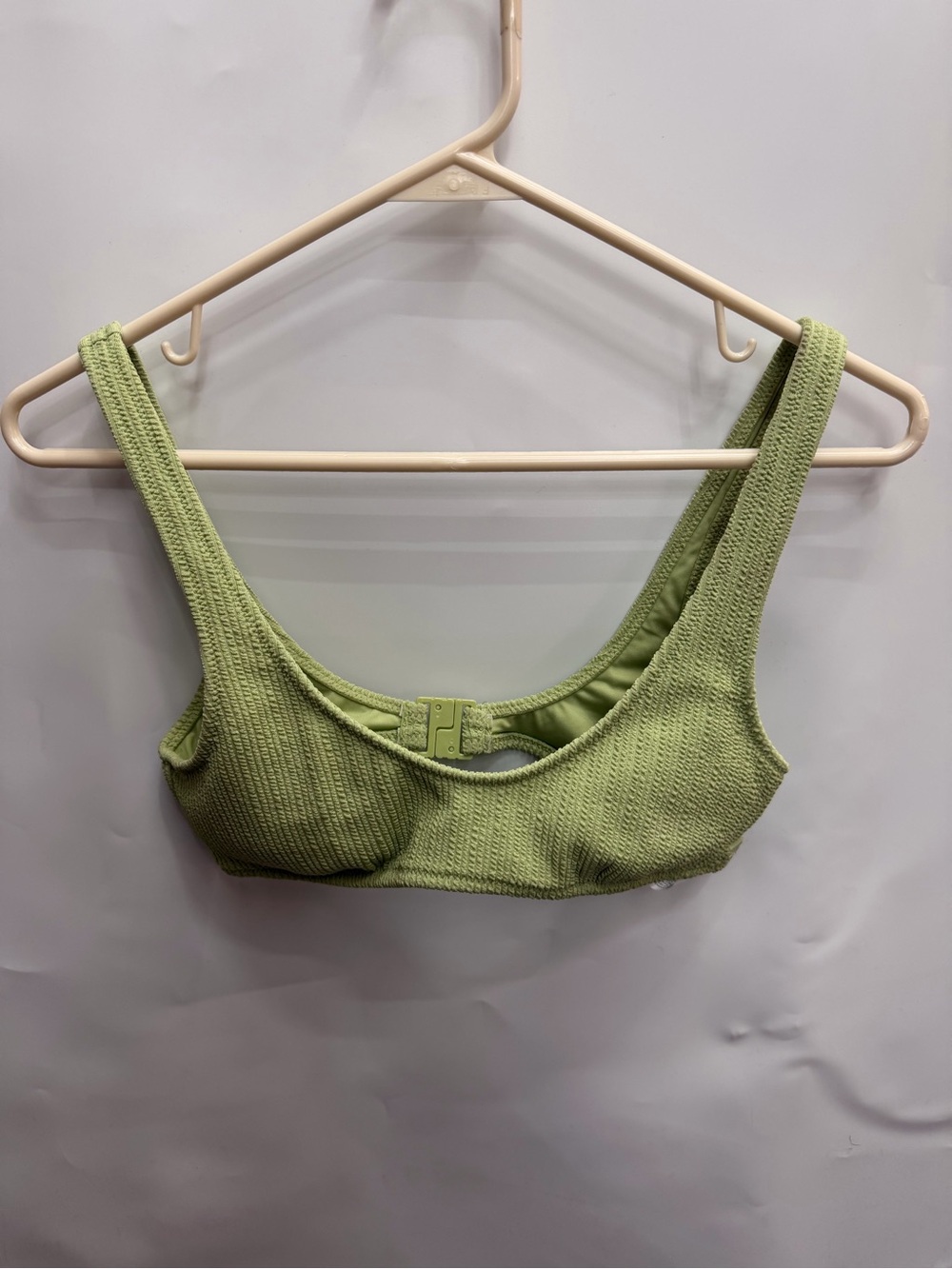 Roxy Textured Scoop Bralette in Sage Green women’s size small